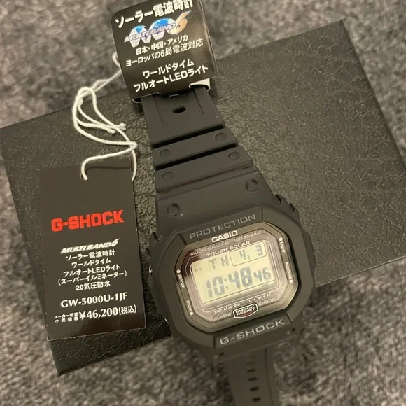 Casio G-Shock GW-5000U-1JF Black Tough Mens Watch Japan Domestic Version - Picture 3 of 5